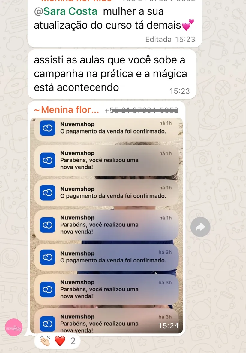 Ela começou vender todos os dias na sua loja depois de aprender a criar anúncios na prática