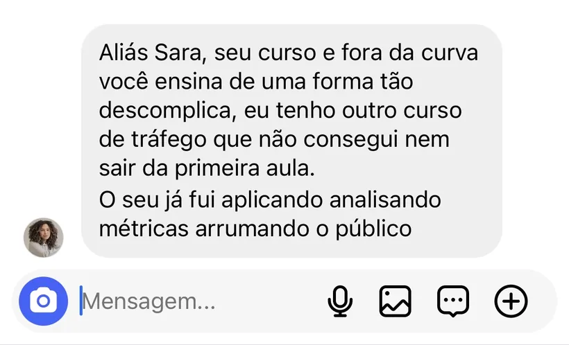 Ela finalmente conseguiu entender os anúncios de forma simples e direta!